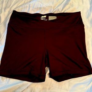 Black high waisted biker shorts